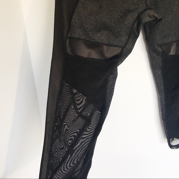 Andrew Marc Leather And Mesh Leggings - Picture 4 of 6